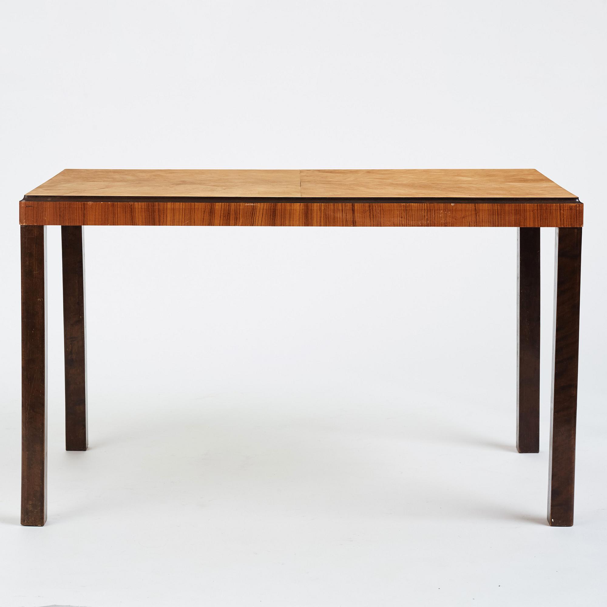 Swedish Modern, a library table, possibly Firma Boet, provenance: Factory owner Neck's residence in Nossebro, 1930s.