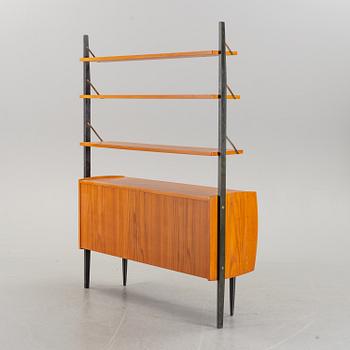 A teak veneered bookcase, 1950's.