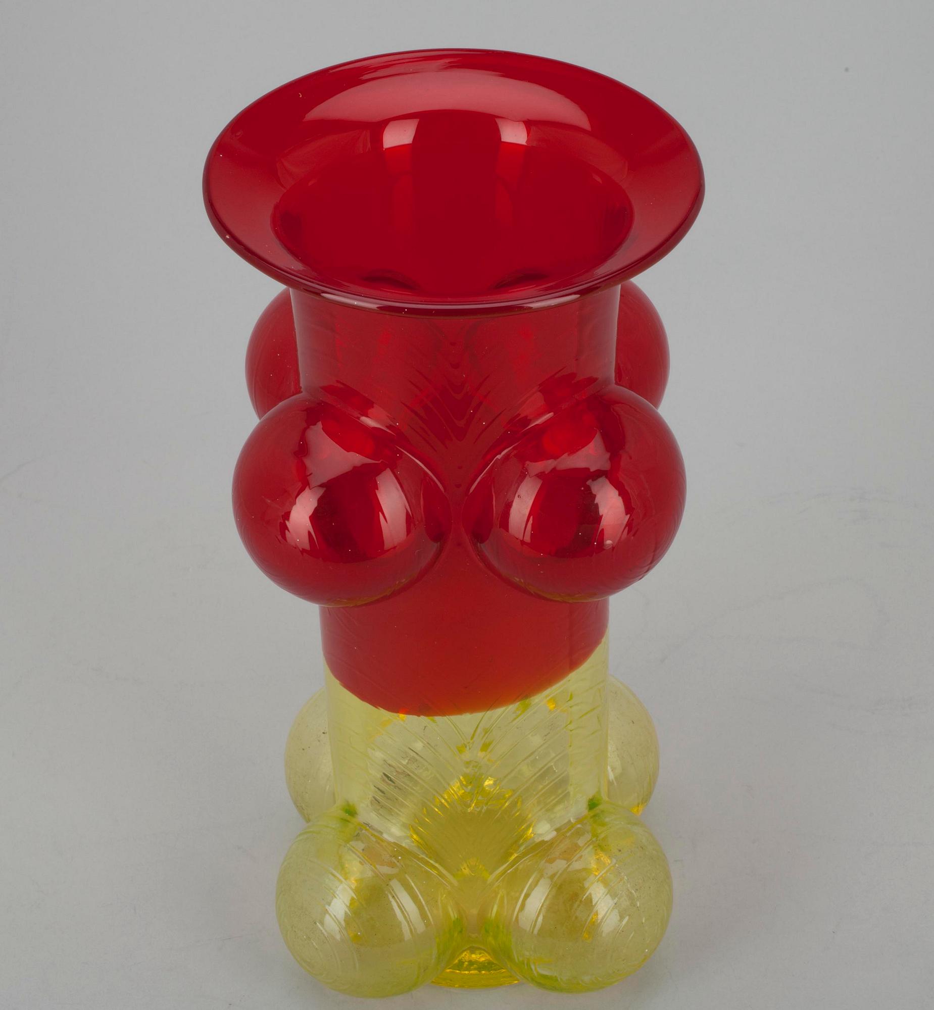 VAS, glas, "Pajazzo", signerad Nanny Still Riihimäen Lasi Oy. 1970-tal.