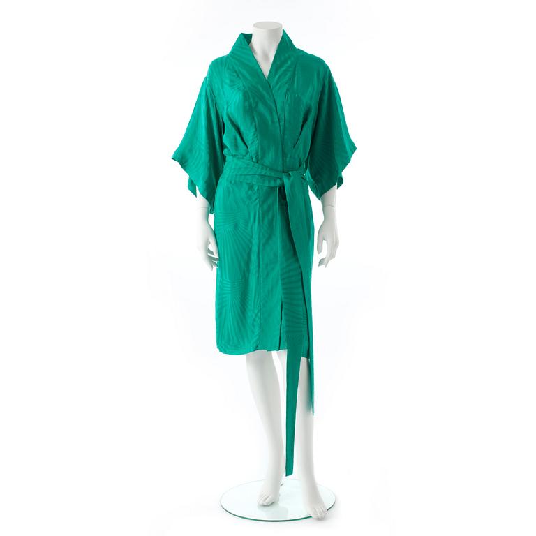 ALEXANDRE MCQUEEN, a green kimono style dress.