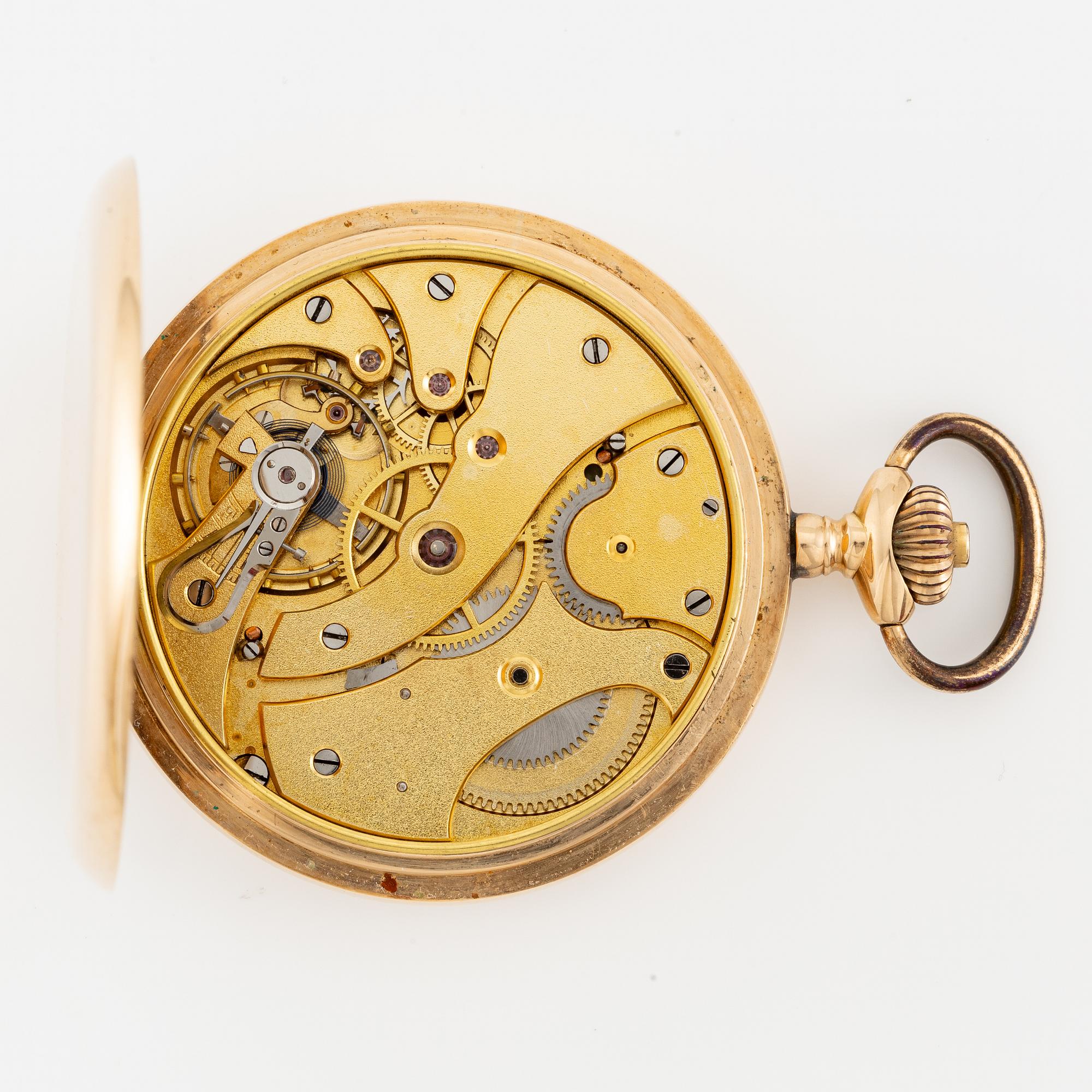 Pocket watch, hunter, 52 mm.