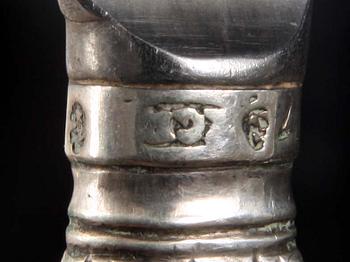 KNIVAR, 6 st. Silver, otydlig mästarstämpel 1782.