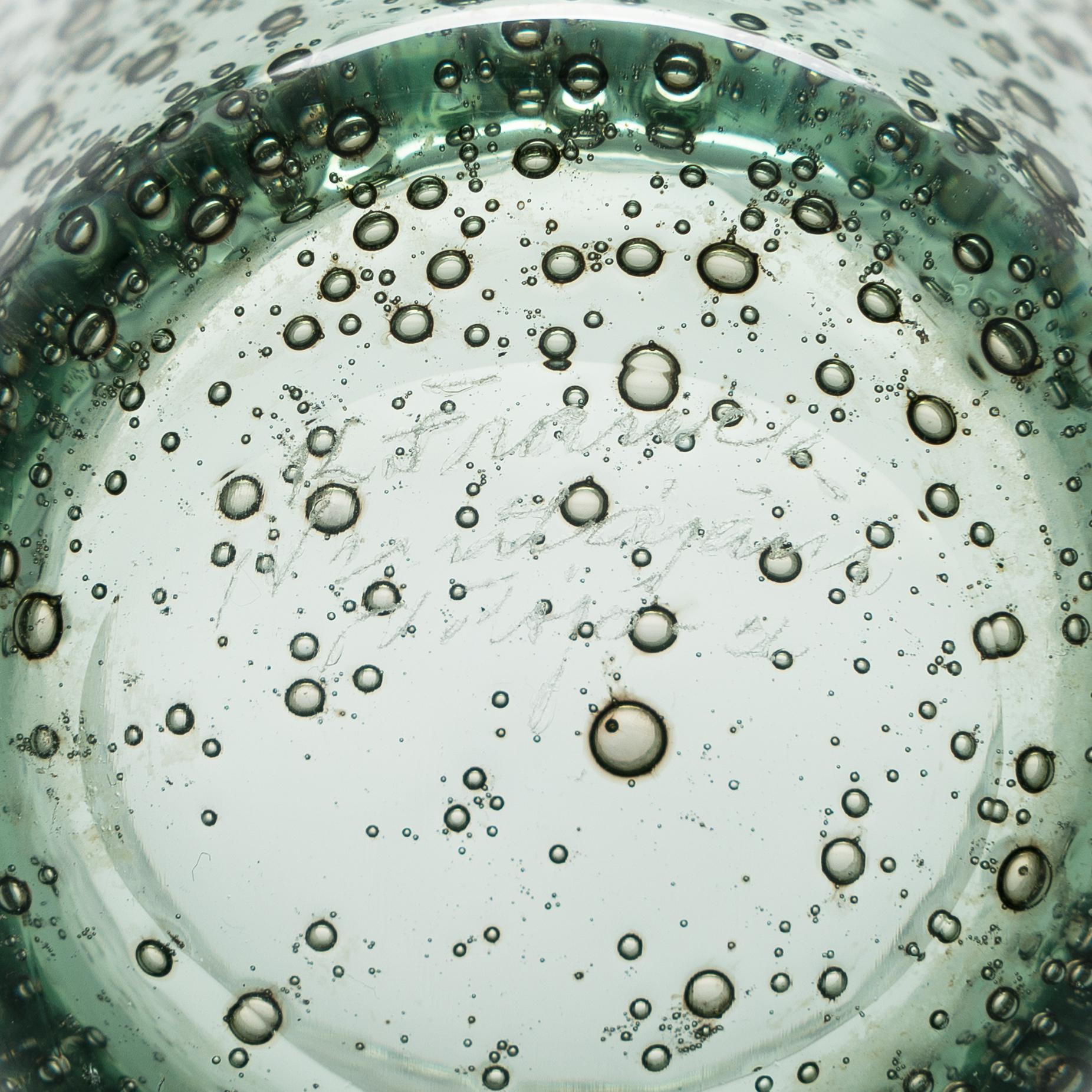 Kaj Franck, dricksglas, 3 st, modell (Frog-pond) KF 216, signerade K. Franck Nuutajärvi Notsjö.