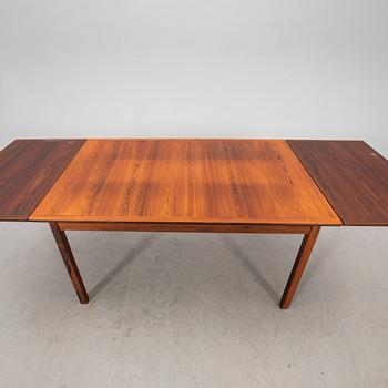 A Nils Jonsson jakaranda dining group 7 pcs Troeds Bra Bohag, Bjärnum, mid-20th century.