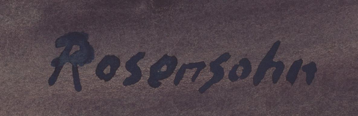 LENNART ROSENSOHN, mixed media signed.