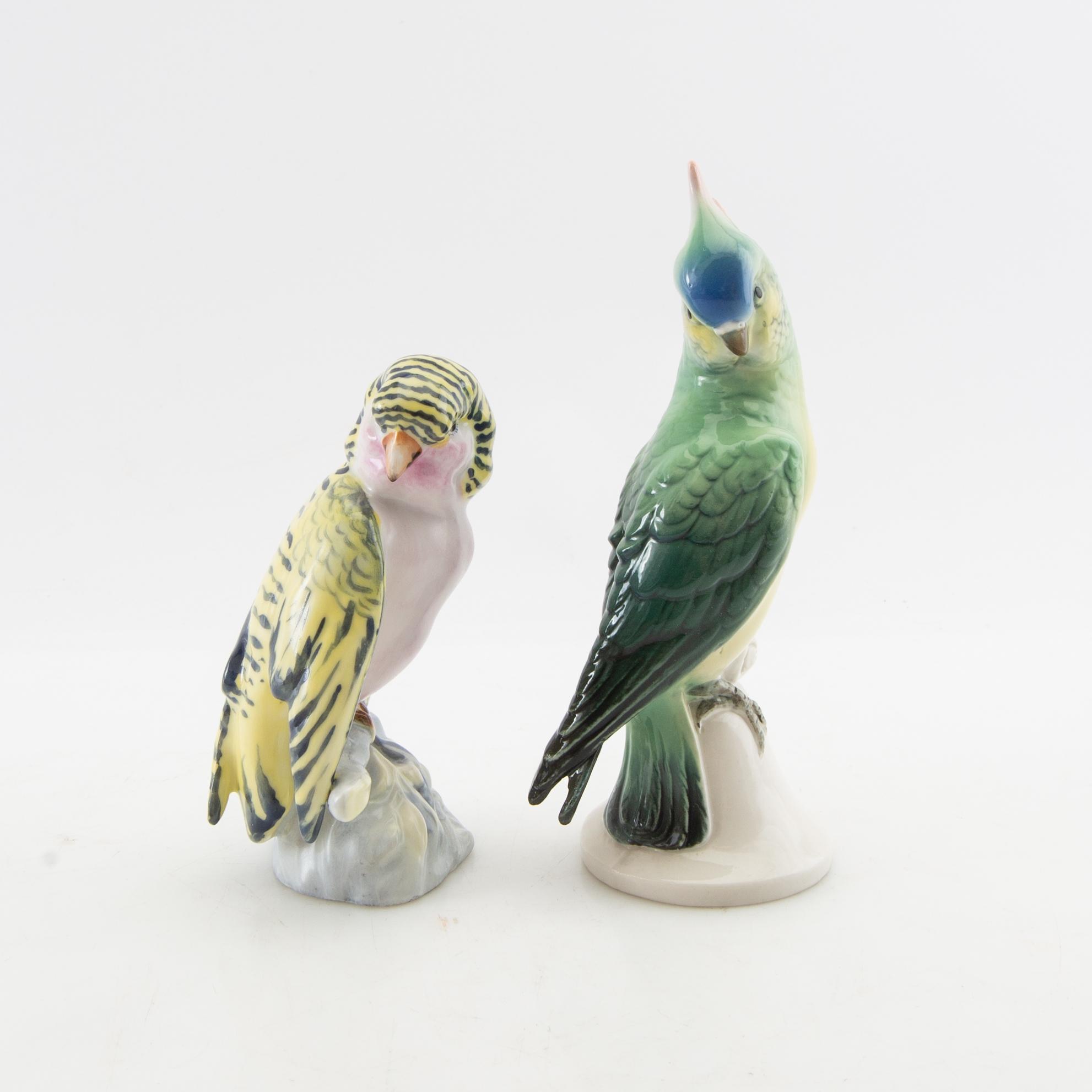 Figurines 6 pcs including Hutschenreuther Germany 20th century porcelain.