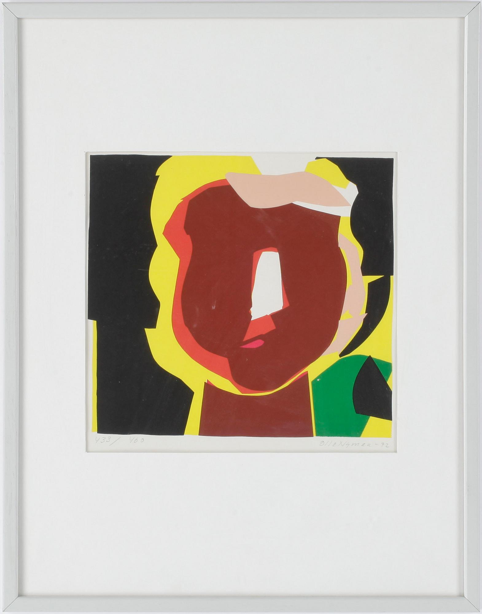 OLLE NYMAN, färgserigrafi. Signerad och daterad -72, numrerad 433/460.