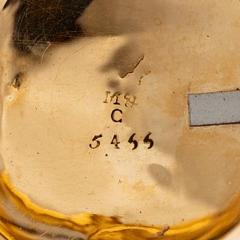 A gold and diamond pocket watch by Charles Le Roy (watchmaker in Paris 1733-71).