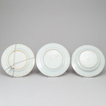 PARTI, porslin, åtta delar, kompaniporslin. Qingdynastin, Qianlong.