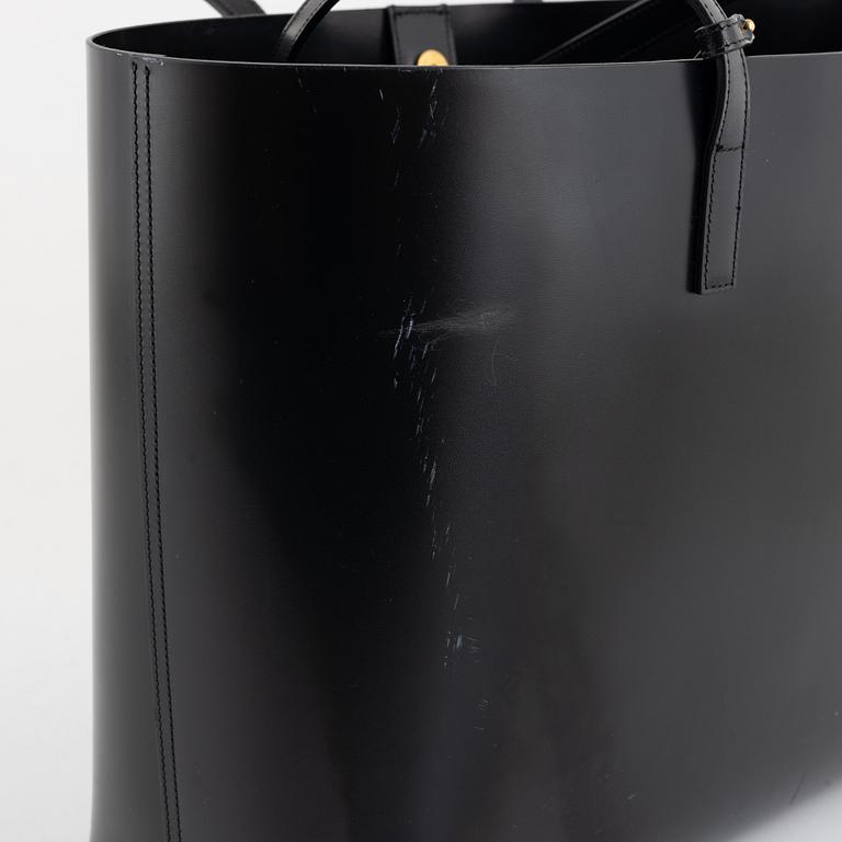 Saint Laurent, a black leather bag "Large Shopper Tote".