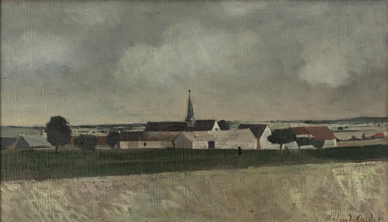 Roland Oudot, Landscape with a village.