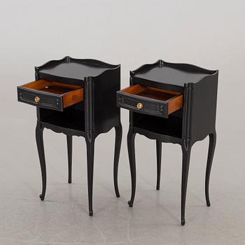 A pair of second half of the 20th century bedside tables.