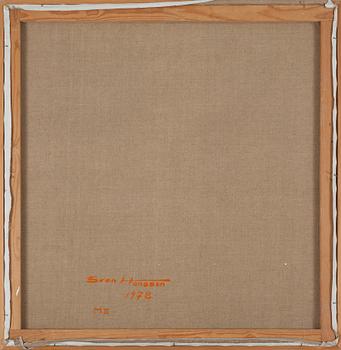 SVEN HANSSON, olja på duk, signerad och daterad 1978 à tergo.