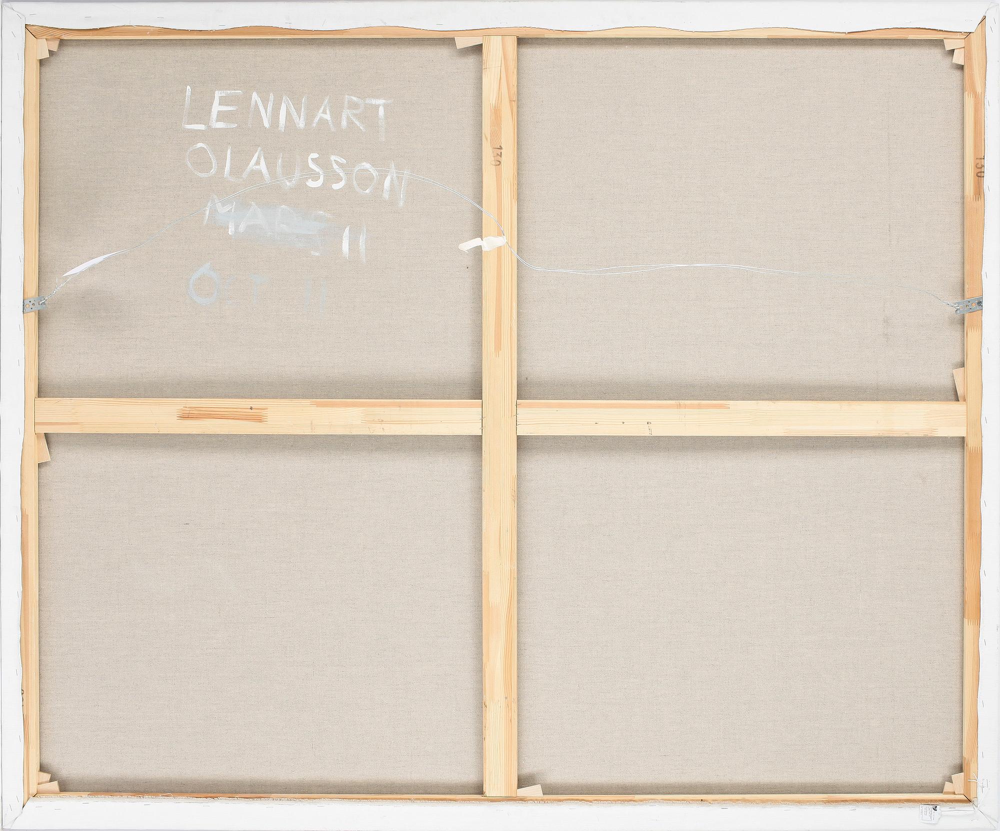 LENNART OLAUSSON, akryl på duk, signerad o daterad aug -11.