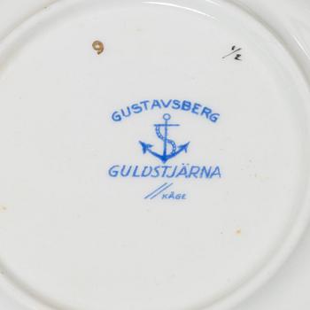 Wilhelm Kåge, mat- och kaffeservis, 65 delar, "Guldstjärna" Gustavsberg.