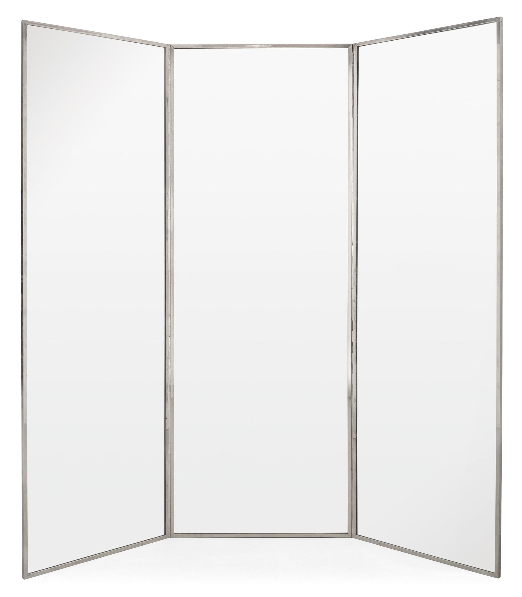 OKÄND FORMGIVARE, spegel, 3-delad, sannolikt 1930-40-tal.