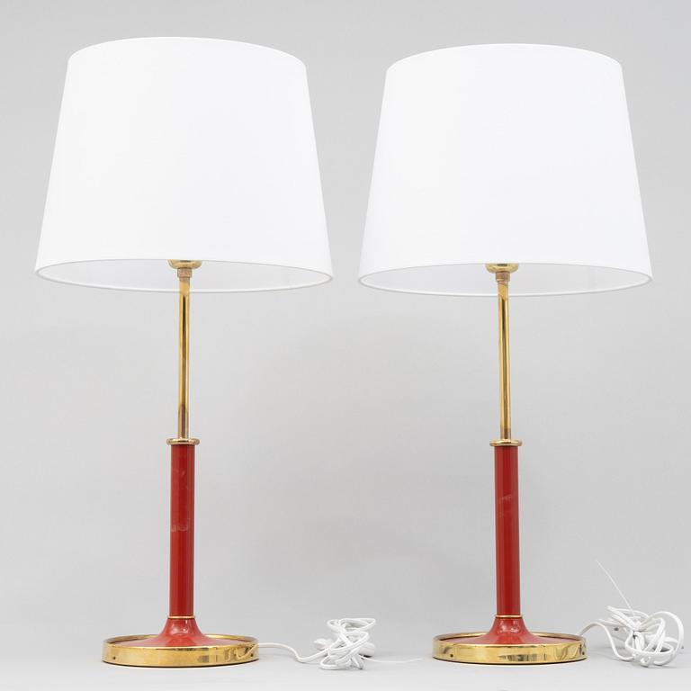 Josef Frank, a pair of model G 2466 table lamps, Firma Svenskt Tenn.