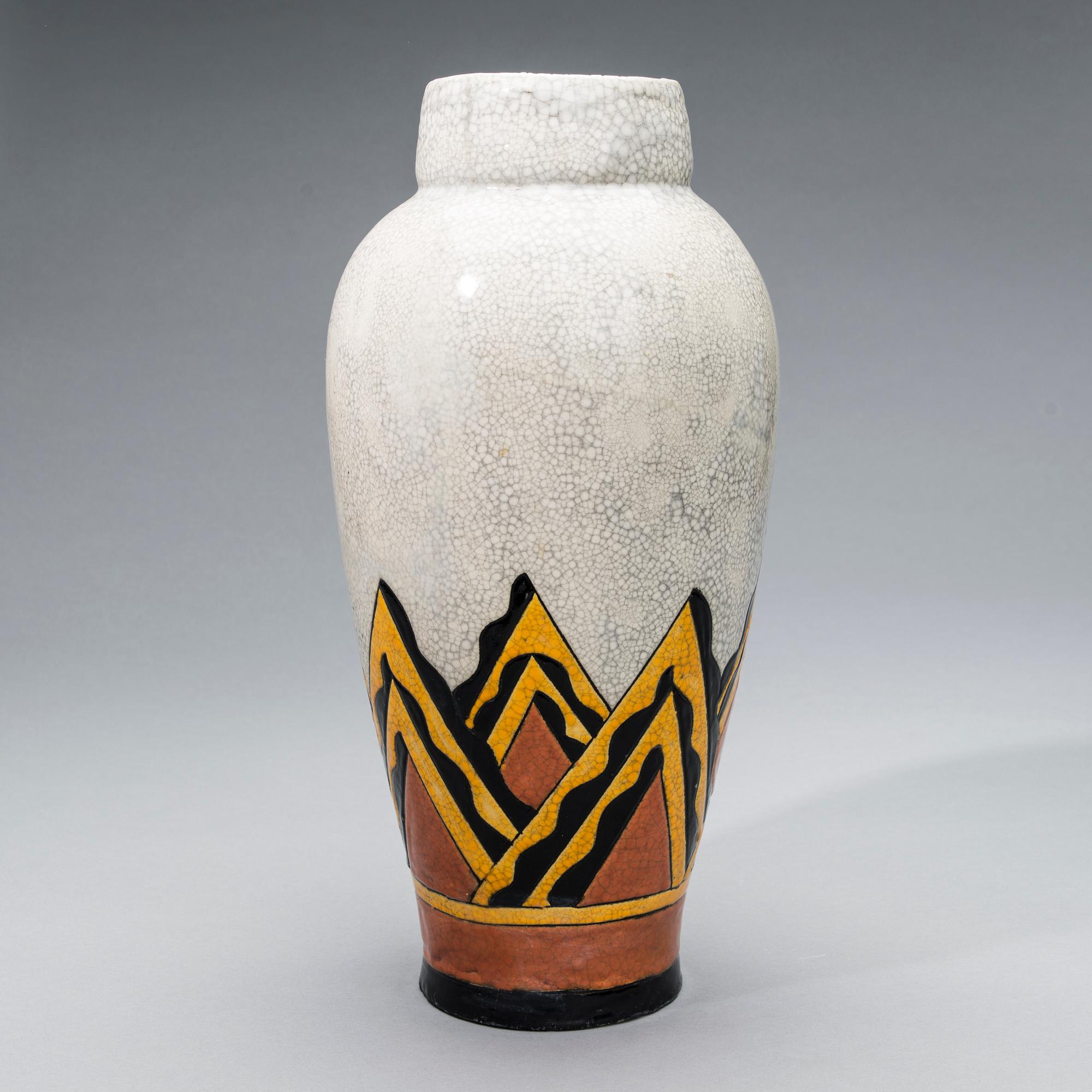 VAS, keramik, Charles Catteau, Boch Freres, Belgien, 1930-tal.