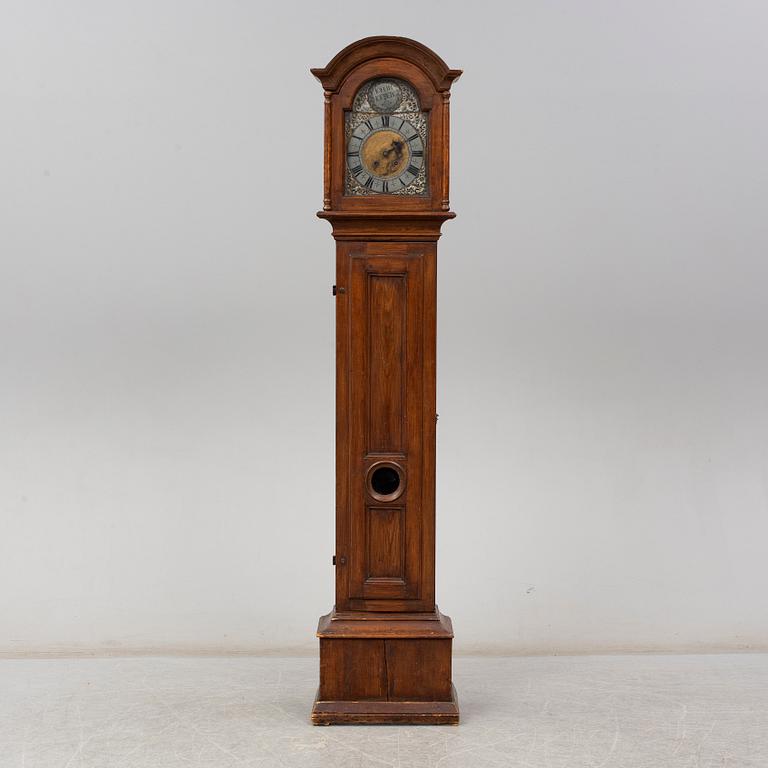 A Swedish long case clock, second half of the 18th century.