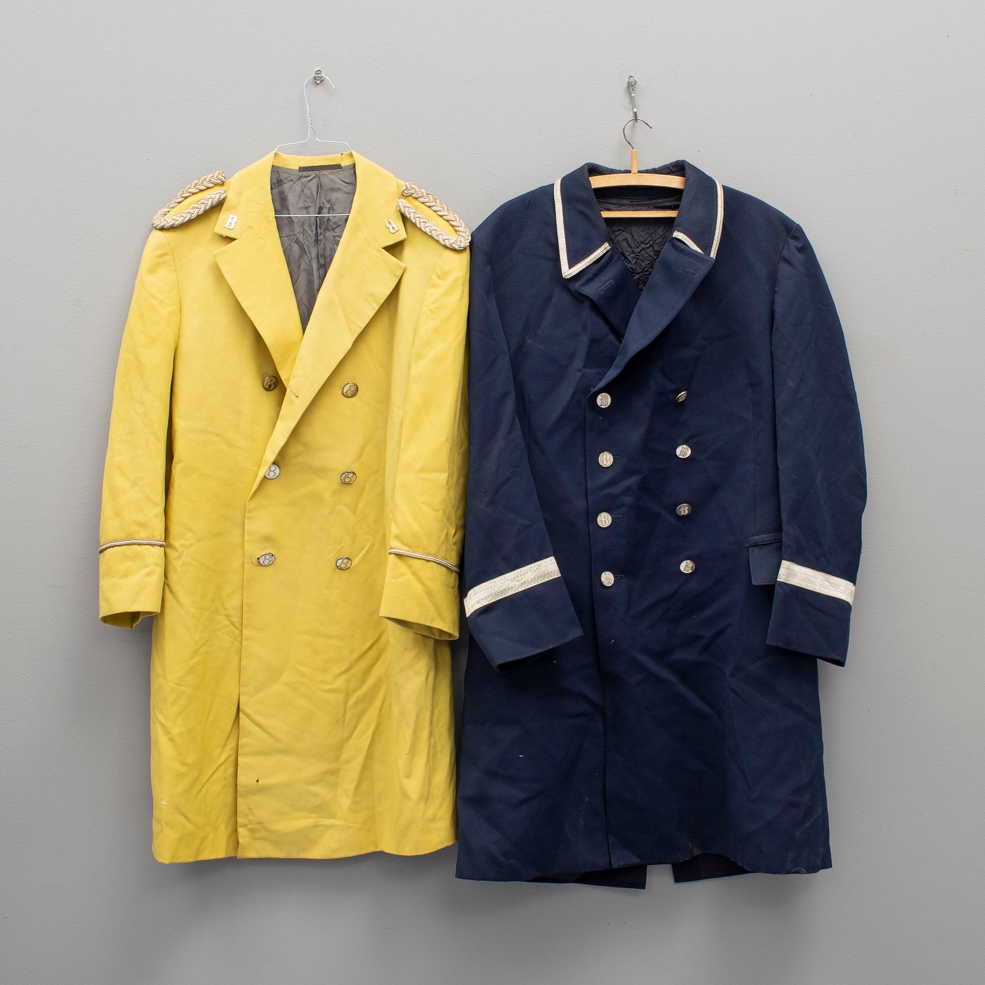 ROCKAR, 2 stycken, från Berns Restaurang, 1930-tal.