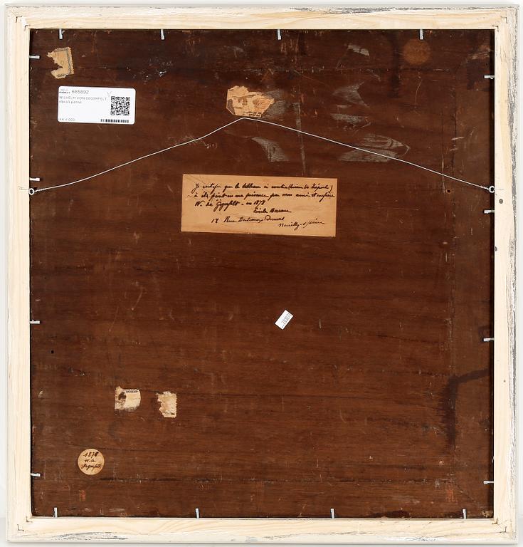 WILHELM VON GEGERFELT, olja på pannå.