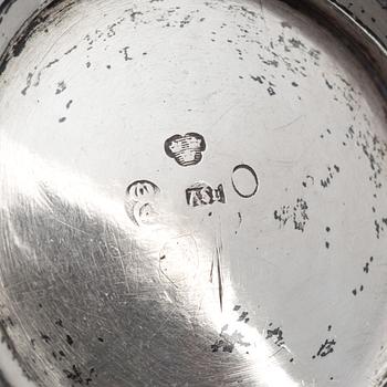 BÄGARE, silver. Mästarstämpel ASB?, Kristianstad 1772. Vikt ca 265g.