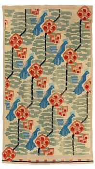 201. A drape, flat weave, ca 275 x 154 cm, probably Norway, 1920s-1930s.