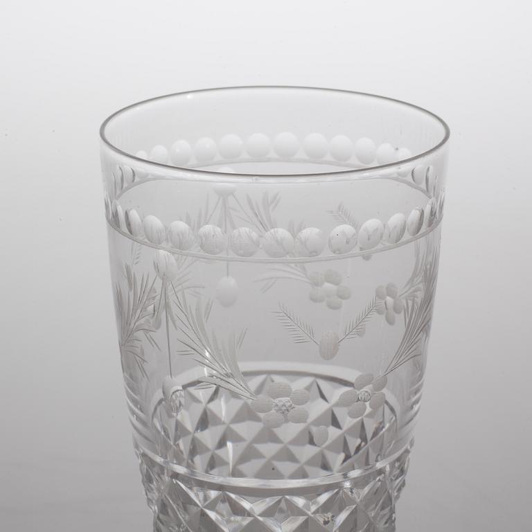 A glass service of 36 pcs, "Elvira madigan" by Kosta, second half of the 20th century.