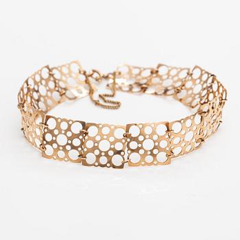 Liisa Vitali, A 14K gold bracelet "Pitsi". Westerback, Helsinki 1972.
