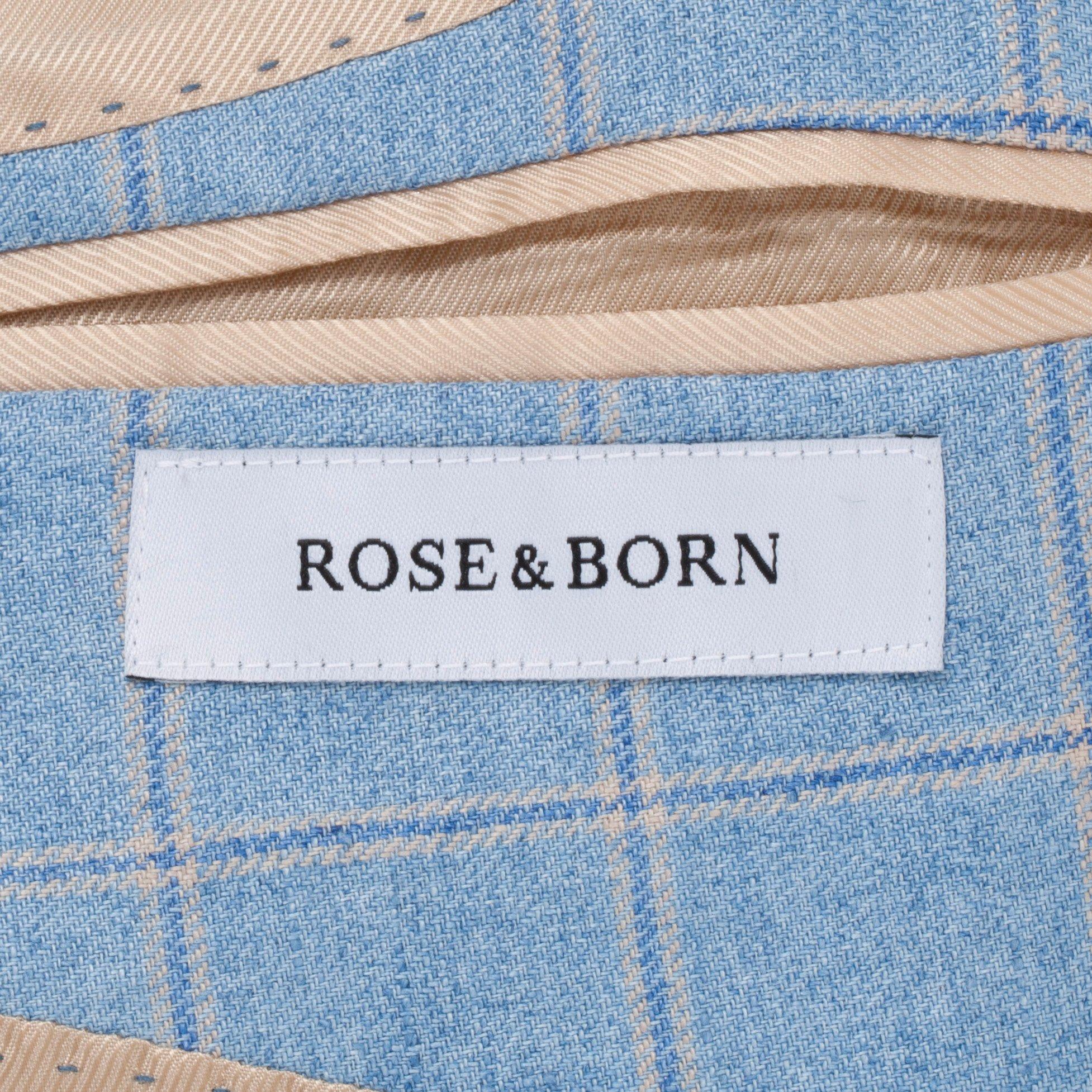 ROSE & BORN, a light blue linnen jacket. Size 50.
