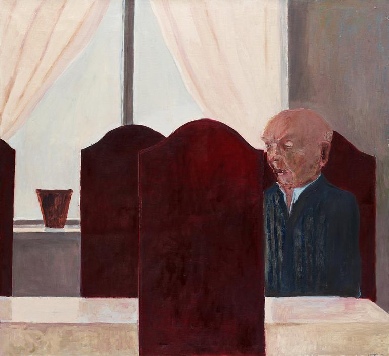 Lena Cronqvist, "De röda stolarna" (The Red Chairs).