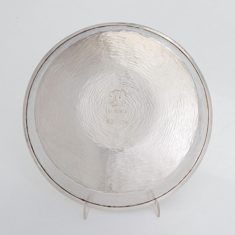 Tapio Wirkkala, a silver bowl model TW 289, Kultakeskus, Hämeenlinna 1974.