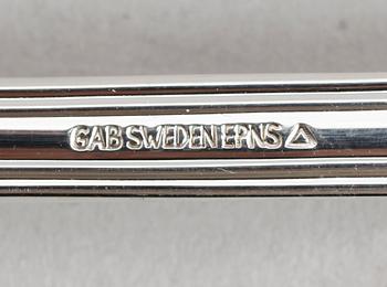 BESTICK, 50 delar, nysilver, GAB, modell Olga.