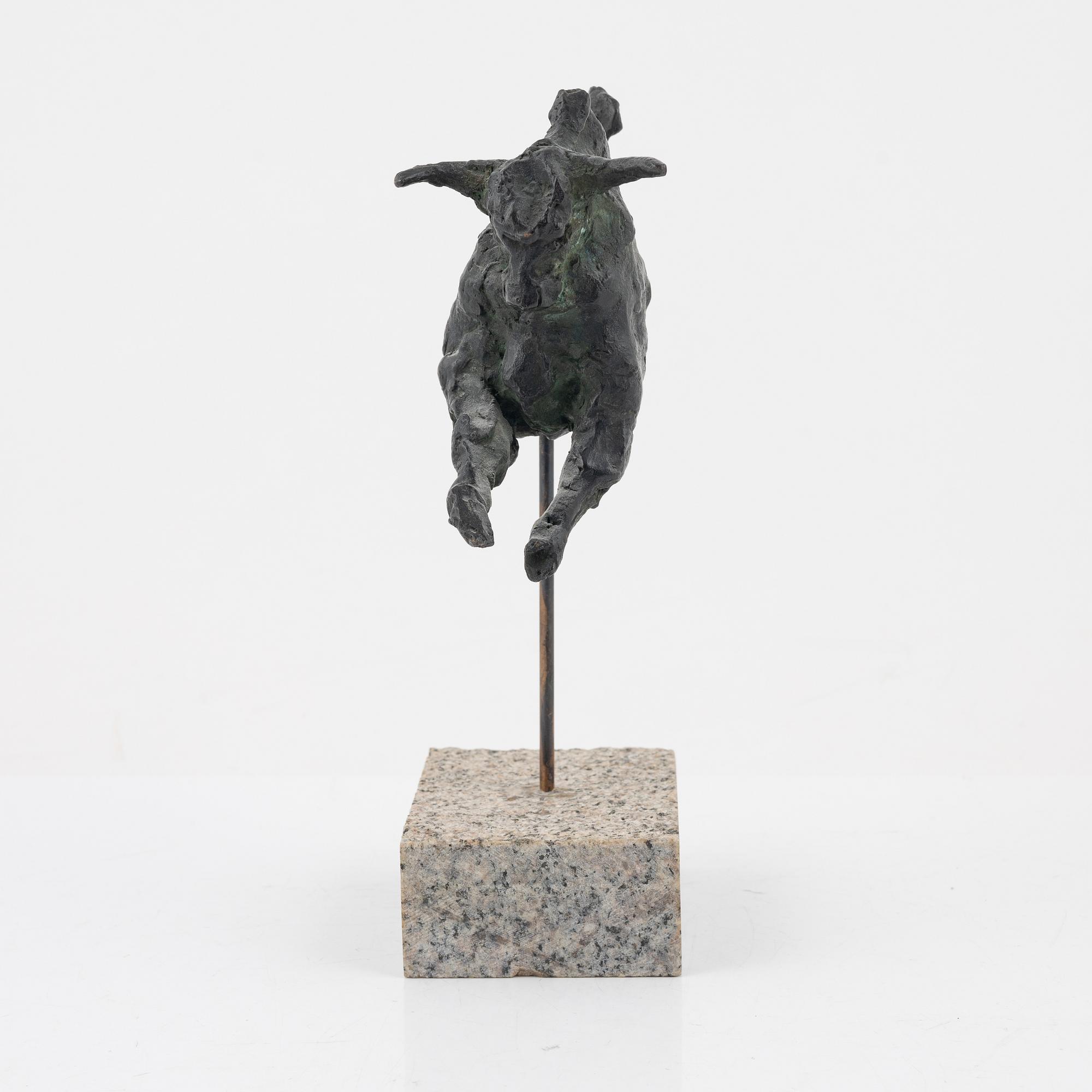 Marylyn Hamilton-Gierow. Skulptur, brons, signerad, total höjd 22 cm.