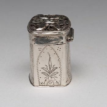 Dosor, 3 st, silver, en Moskva 1861, två stycken Holland, sannolikt 1800.tal.