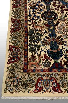 A CARPET, Figural Kashmar, around 300 x 195 cm.