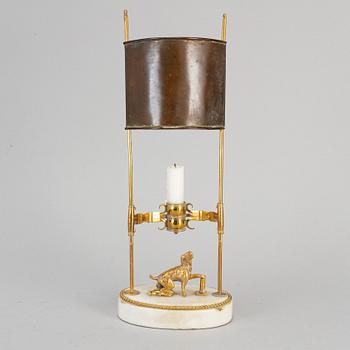 A late Gustavian one-light circa 1800 table lamp.