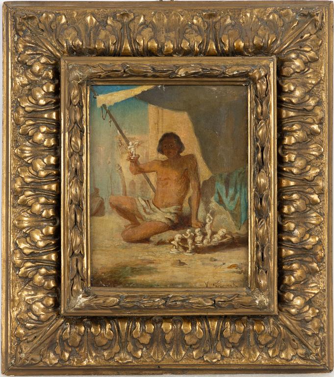 Viktor Schivert, The Street Vendor.