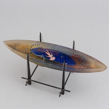 BERTIL VALLIEN, a glass sculpture, Kosta Boda, signed and numbered 38/50.