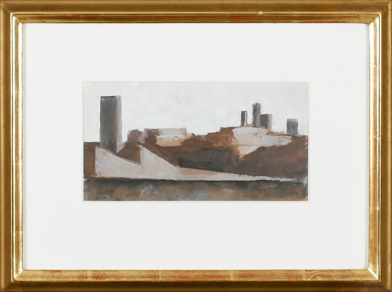 SIXTEN LUNDBOHM, 2 st, gouache, monogramsignerade.