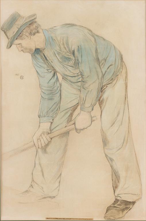 Carl Wilhelmson, "Man med redskap".