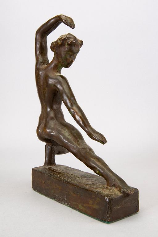 Sigge Berggren, skulptur signerad patinerad brons.