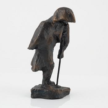 Bror Marklund, sculpture, signed, bronze, height 24 cm.