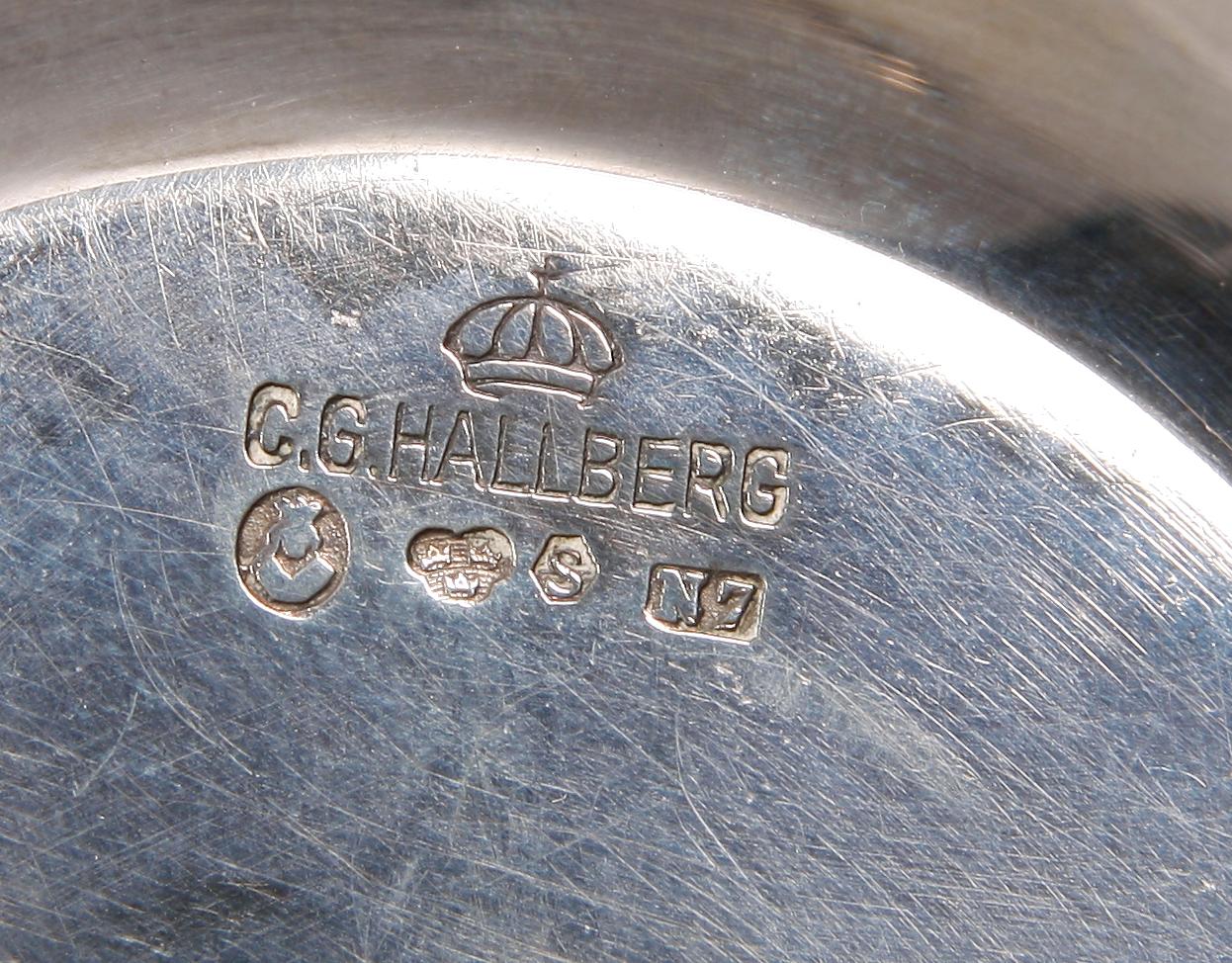 PARTI SILVER, 11 delar, bl a CG Hallberg, 1918-50.