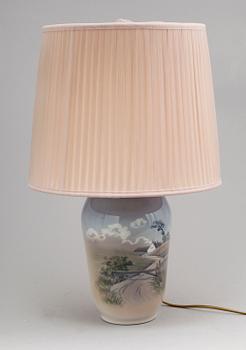 BORDSLAMPA, porslin, Royal Copenhagen.
