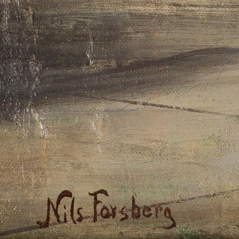 NILS FORSBERG, kopia efter, olja på duk. Otydligt signerad och daterad 1941. Bär påskrift Nils Forsberg.