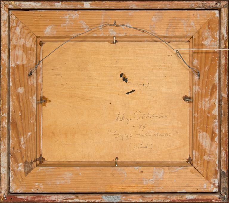 Helge Dahlman, "Syysmaisema".