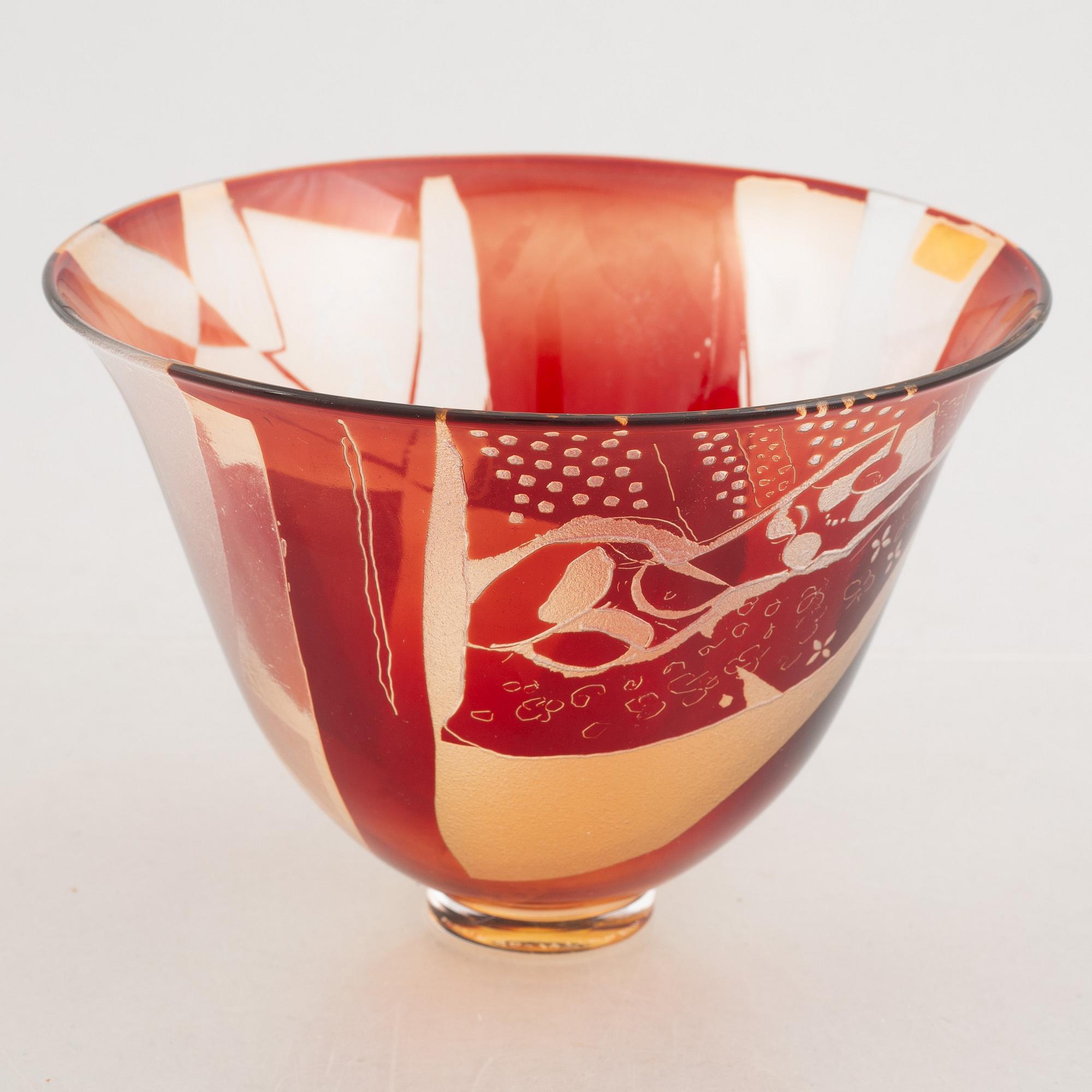 Klas Tinbäck, a bowl, Kosta.