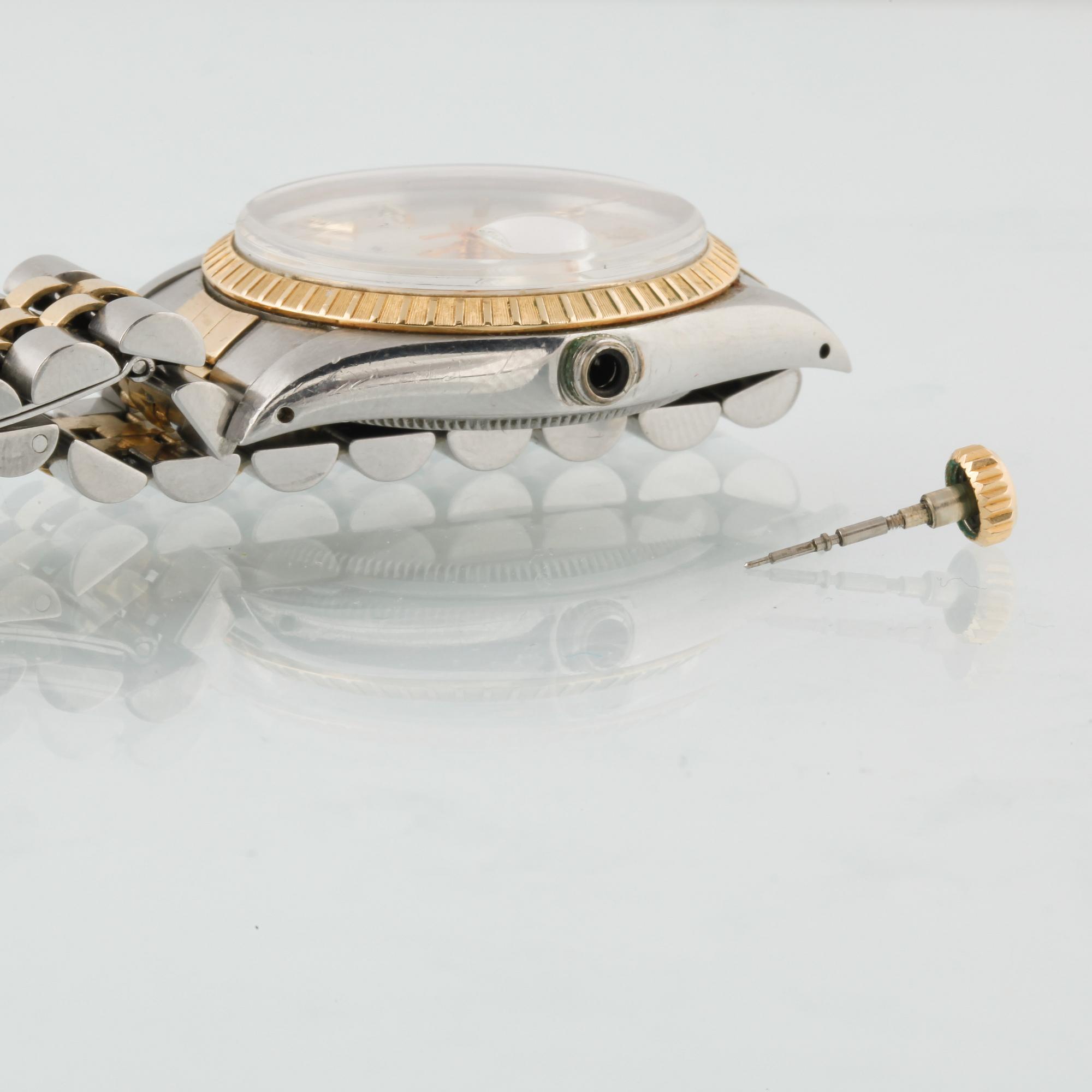 ARMBANDSUR, herr, guld/stål, "Date", Rolex.