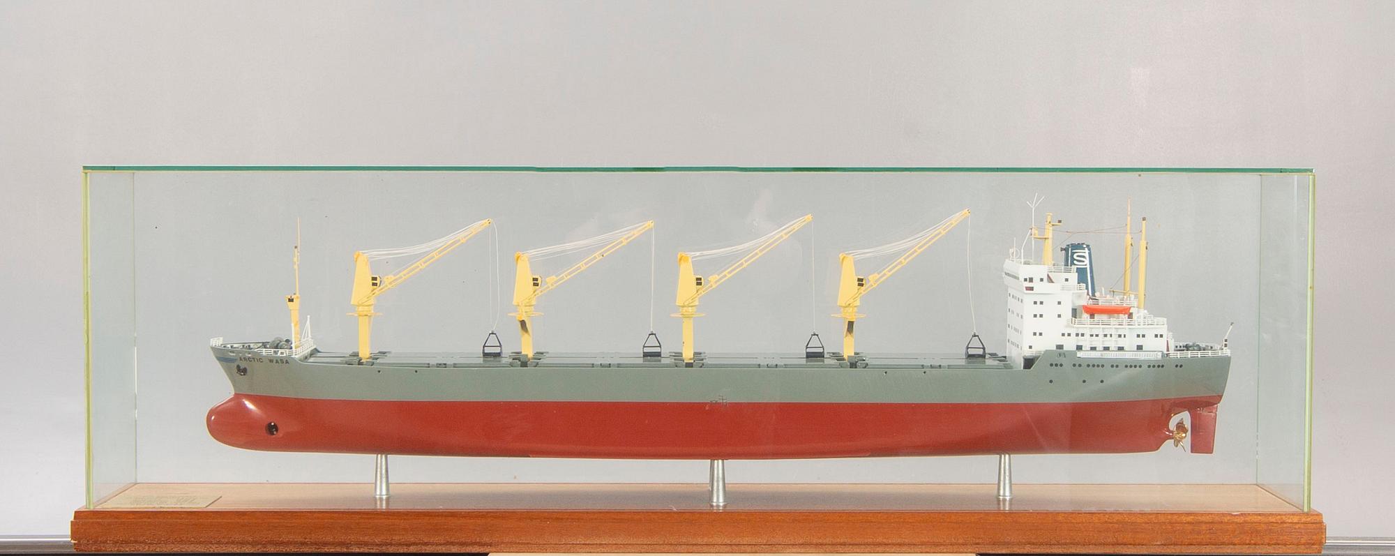 A ship model, M/S Arctic Wasa, launched 1973.
